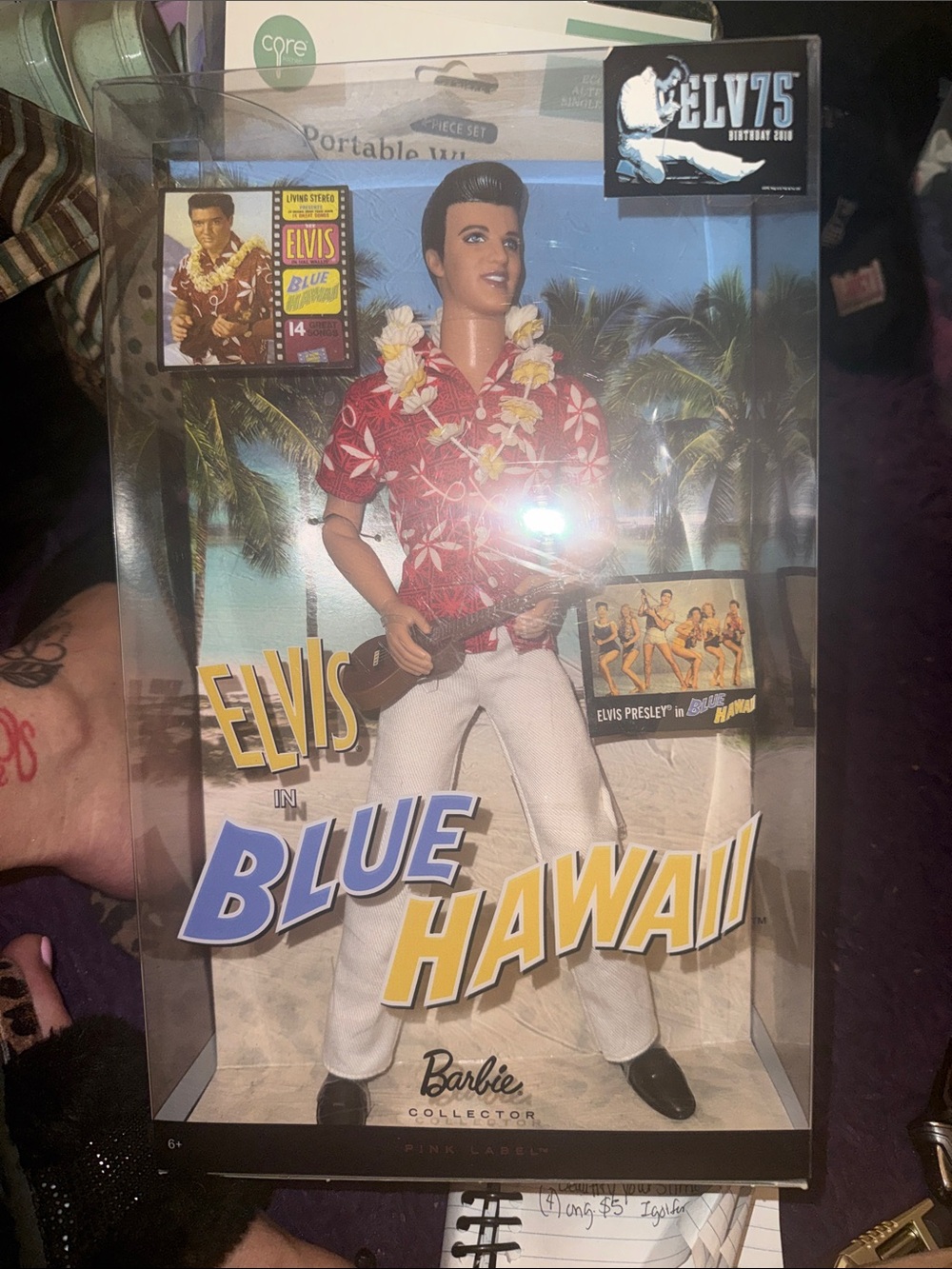 Elvis~Blue Hawaii Collectable BARBiE in Red Hawaiian Shirt.. RARE!